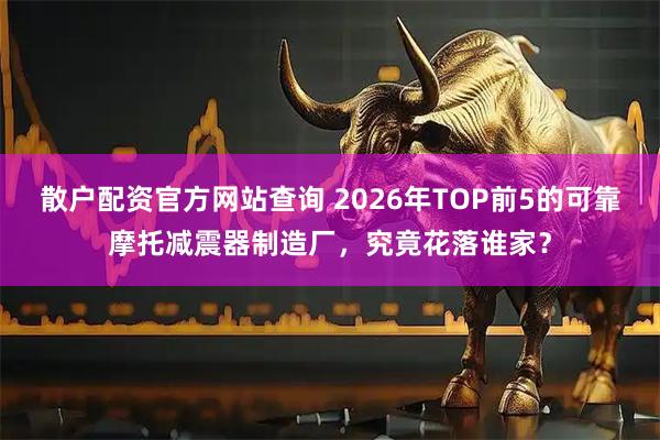 散户配资官方网站查询 2026年TOP前5的可靠摩托减震器制造厂，究竟花落谁家？