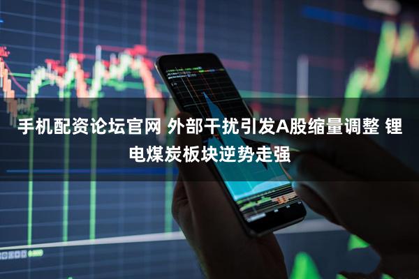 手机配资论坛官网 外部干扰引发A股缩量调整 锂电煤炭板块逆势走强